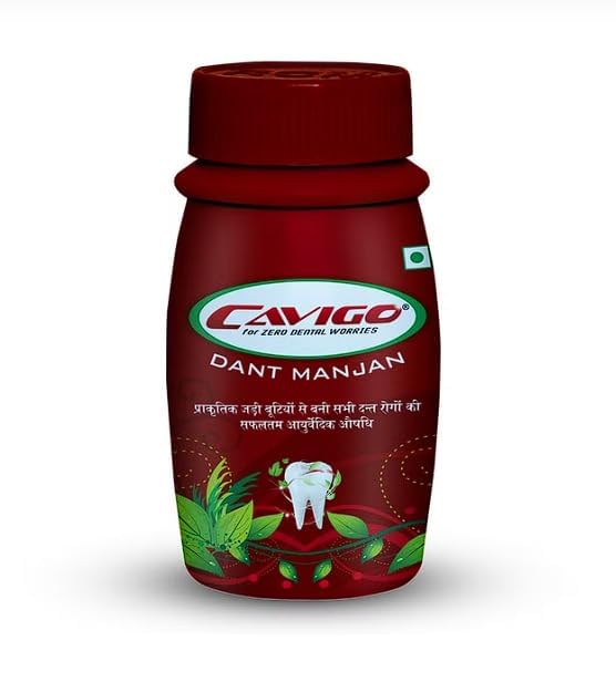 RCM Cavigo Dant Manjan | Made With Natural Herbs And Shrubs | 100 gm (Pack Of 2)